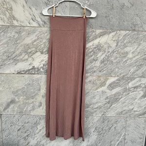 Charlotte Russe Light Pink Maxi Skirt